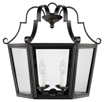 Francoise Sconce in Aged Iron with Clear Glass